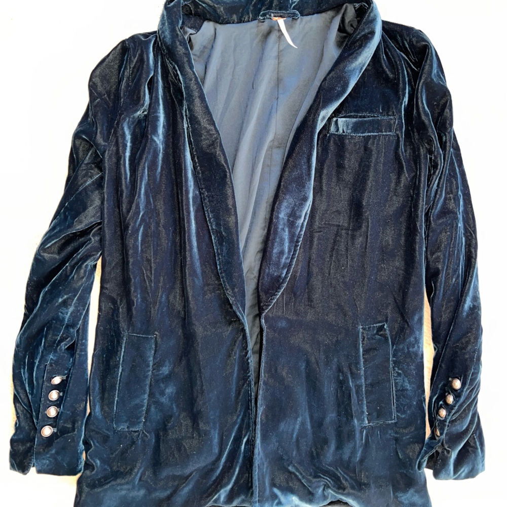 Free People velvet blazer